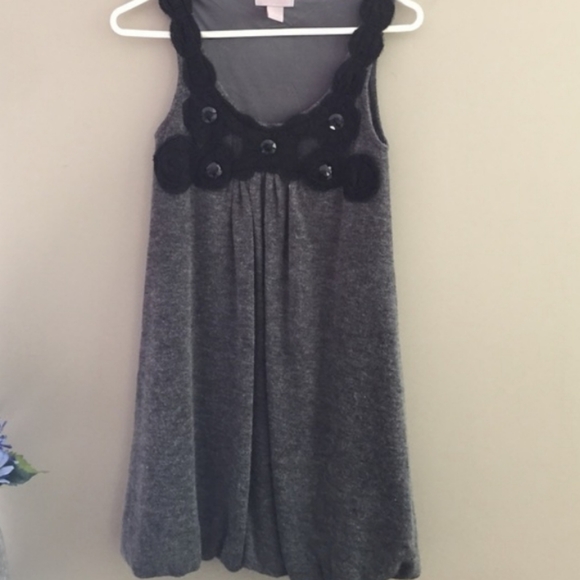 💕💙PURE vida gray/black sweater mini dress - Picture 7 of 8